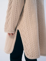 MERINO LUXE CABLE COAT 100325