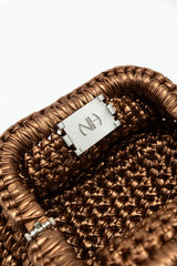 AMBER METALLIC CLUTCH 081825