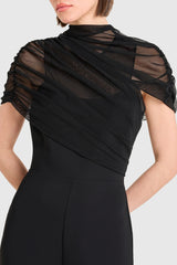 EVIANNA WRAP SHOULDER JUMPSUIT 100225