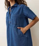 LIZA DENIM MINI DRESS 081825