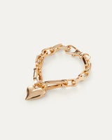 PADLOCK HEART CHAIN BRACELET 020525