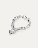 PADLOCK HEART CHAIN BRACELET 020525