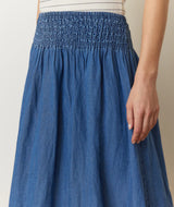 BEA POPLIN MIDI SKIRT 030725