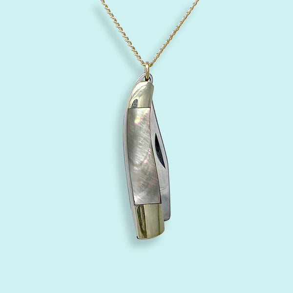 WILLOW KNIFE ABALONE NECKLACE