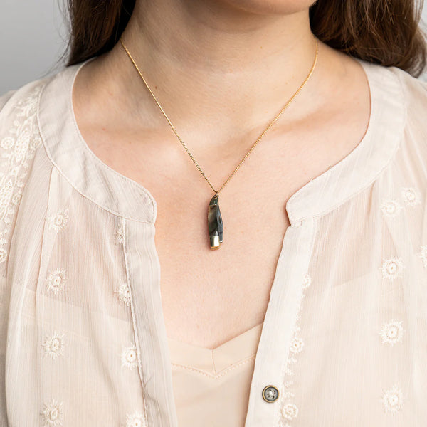 WILLOW KNIFE ABALONE NECKLACE
