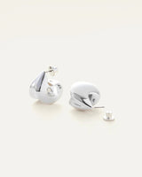 NOUVEAUX PUFF EARRING RHODIUM 051024