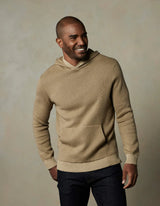 HERRINGBONE KNIT HOODIE 101224