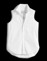FIONA SLEEVELESS BUTTON UP 062725