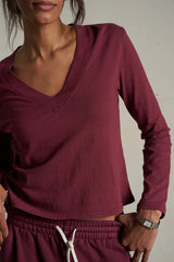 FIONA LONG SLEEVE VNECK 111225