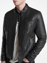J.VARVATOS BRANDO BAND COLLAR JACKET