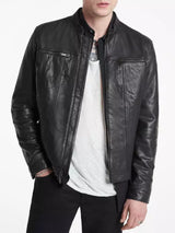 J.VARVATOS BRANDO BAND COLLAR JACKET