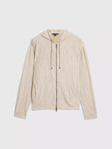 IHSAN TEXTURED ZIP HOODIE 013025