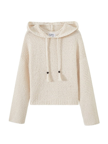 TATIANA SLUB KNIT HOODIE 021525