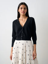 LINEN GAUZE SHRNK CARDI