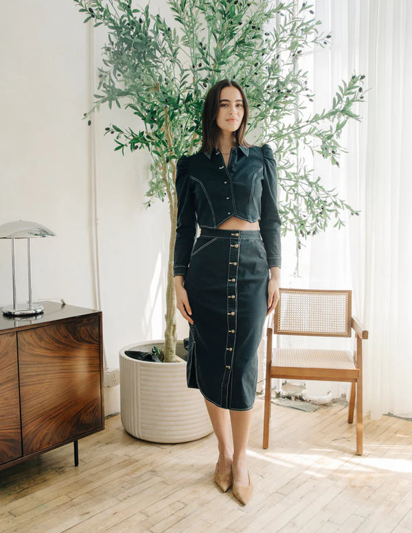 APOLLINE MIDI SKIRT 090925
