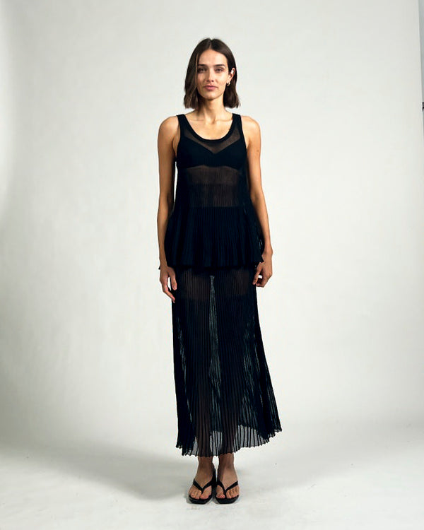 THERESA SHEER RIB SKIRT 111524