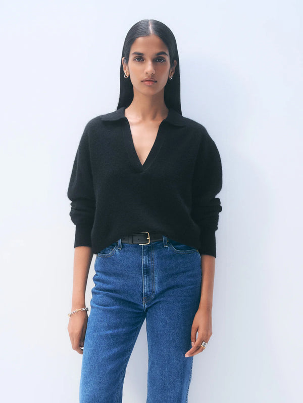 CASHMERE POLO TOP 103125