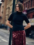 CASHMERE RIBBED MOCKNECK 100325