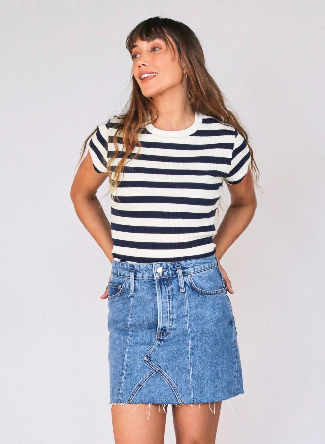 JULIA SS STRIPE TEE 072924