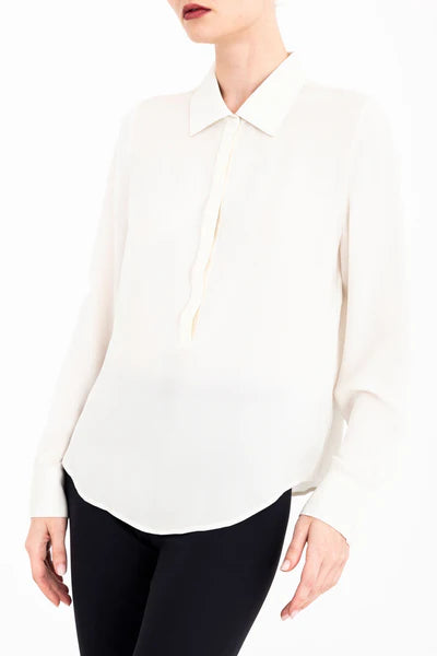 CLARICE FITTED PULLOVER SHIRT 080125