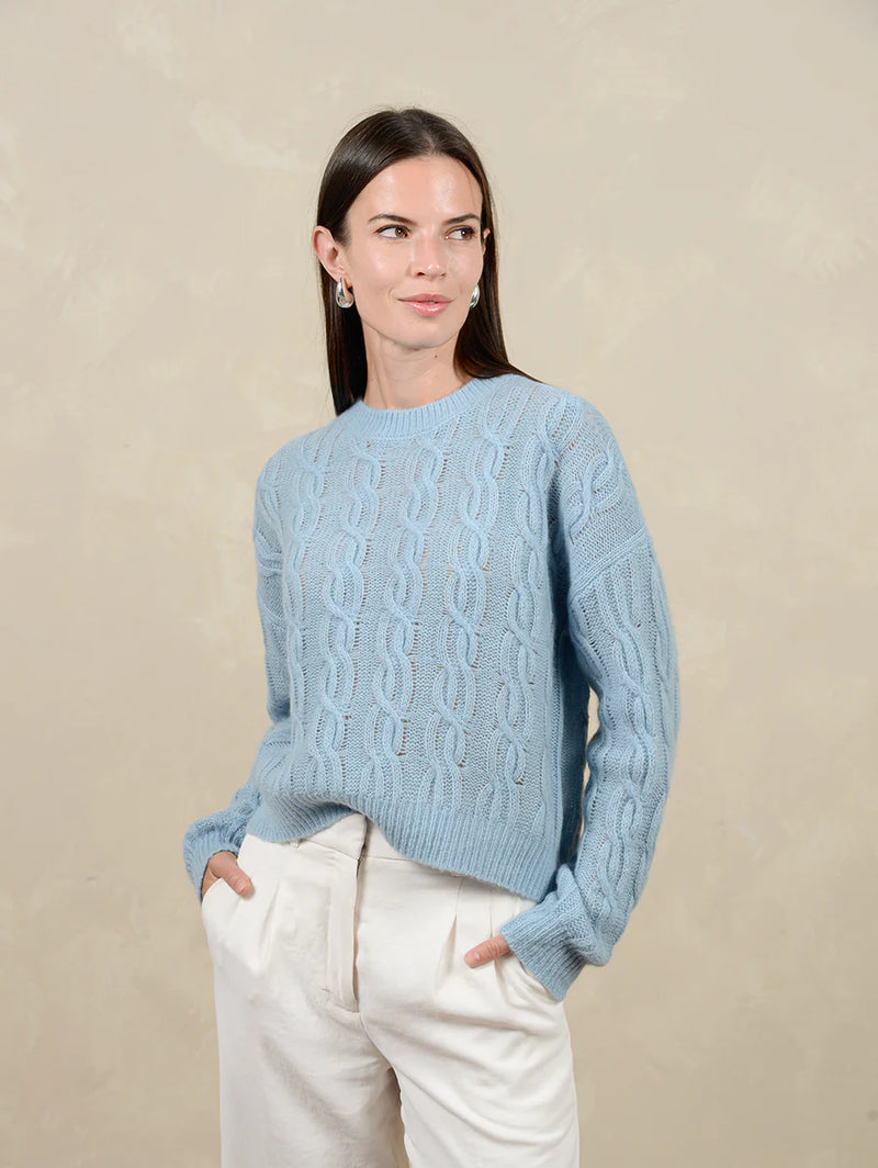 ARIA FINE CABLE KNIT  082624