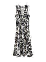 MALA PRINTED LINEN MAXI 033125
