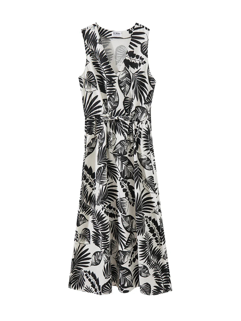 MALA PRINTED LINEN MAXI 033125