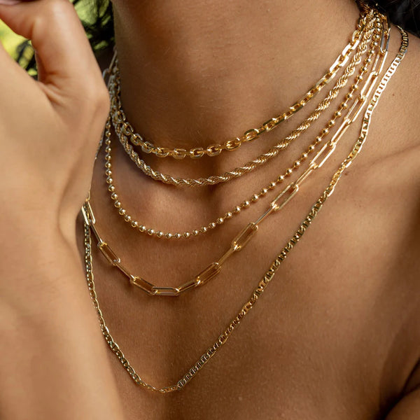 CARRIE PAPER CLIP NECKLACE 041225