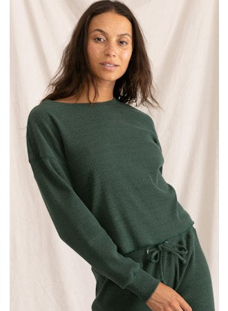 PERFECT TEE ISLA RIBBED PULLOVER 112123