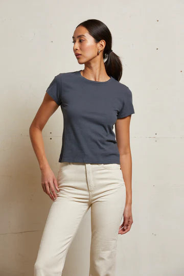 LISA RECYCLED FITTED COTTON T 071125