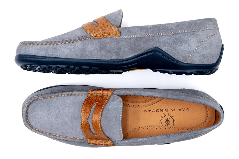 BILL SUEDE PENNY LOAFERS 040425