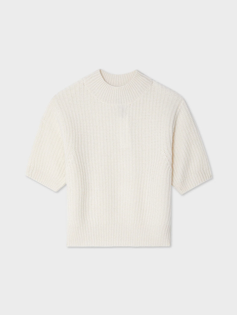 WHITE+WARREN RIBBED MOCKNECK 120423