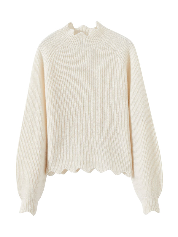 TALIA SCALLOP EDGE  PULLOVER 092524