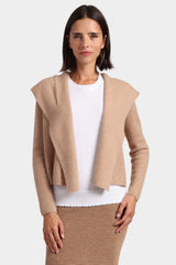 CASHMERE HOODED CARDI 091125
