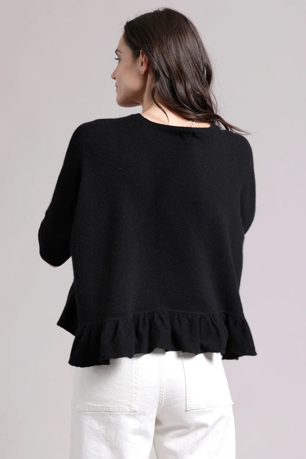 CASHMERE CROP W/RUFFLE 020525