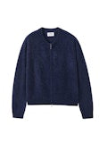 ELYSE FUZZY ZIP CARDI 082625