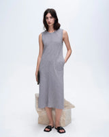 SLUB JERSEY MIDI DRESS 040925