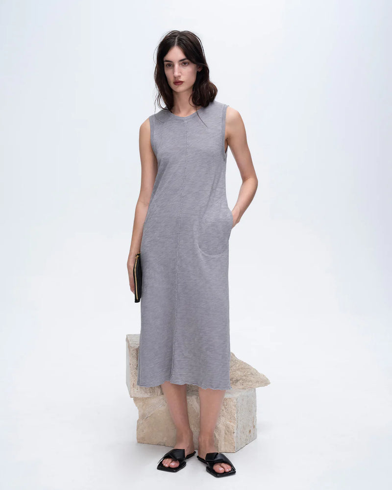 SLUB JERSEY MIDI DRESS 040925