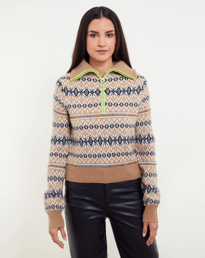 ASHER FAIRISLE QTR ZIP 100725