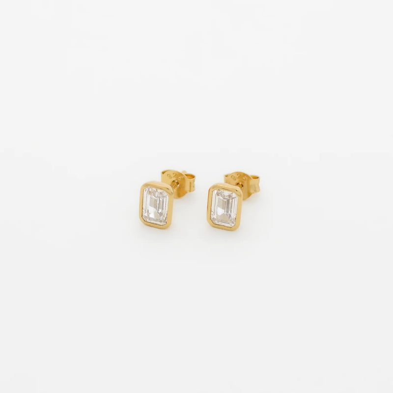 VIENNA STUD IN CLEAR CZ