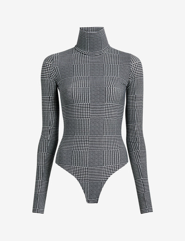 PRINT TURTLENECK BODYSUIT 090924