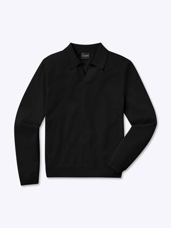 RIVIERA KNIT LS POLO 102224