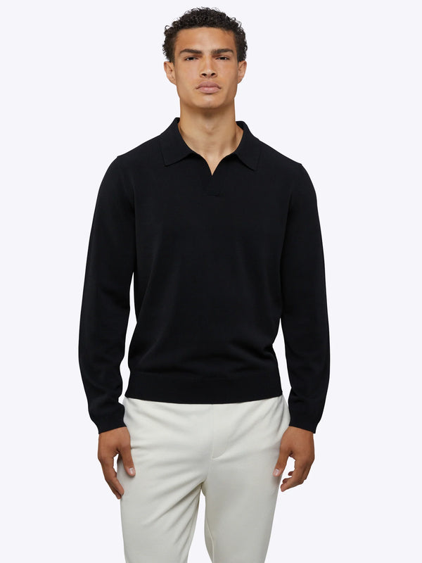 RIVIERA KNIT LS POLO 102224