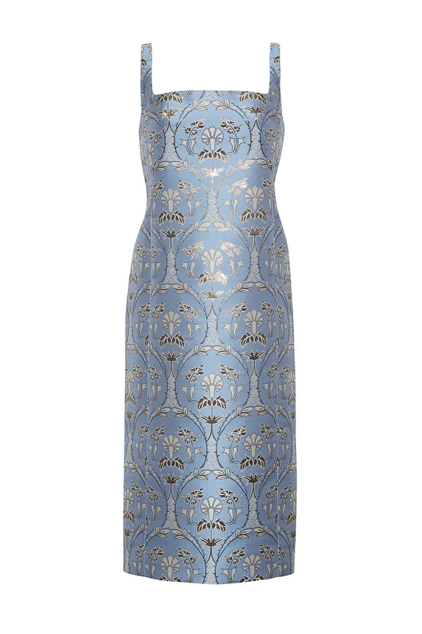 CARLIE JACQUARD DRESS 123024