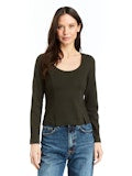 MANI SCOOP NECK TOP 073125