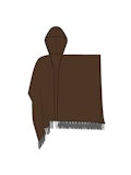 CASHMERE HOODED SERAPE 091125