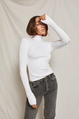 PERFECT WHITE TEE HAYDEN TURTLENECK