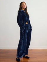 VELVET BUTTON DOWN SHIRT 102725