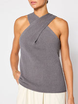 INA STITCH WRAP TANK