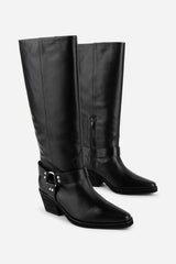JOSEPHINE KNEE HIGH BIKER BOOT 091525